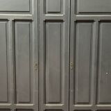 Cupboard front in patinated beech Doors 20th century