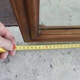 Beveled mirror in solid wood