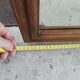 Beveled mirror in solid wood
