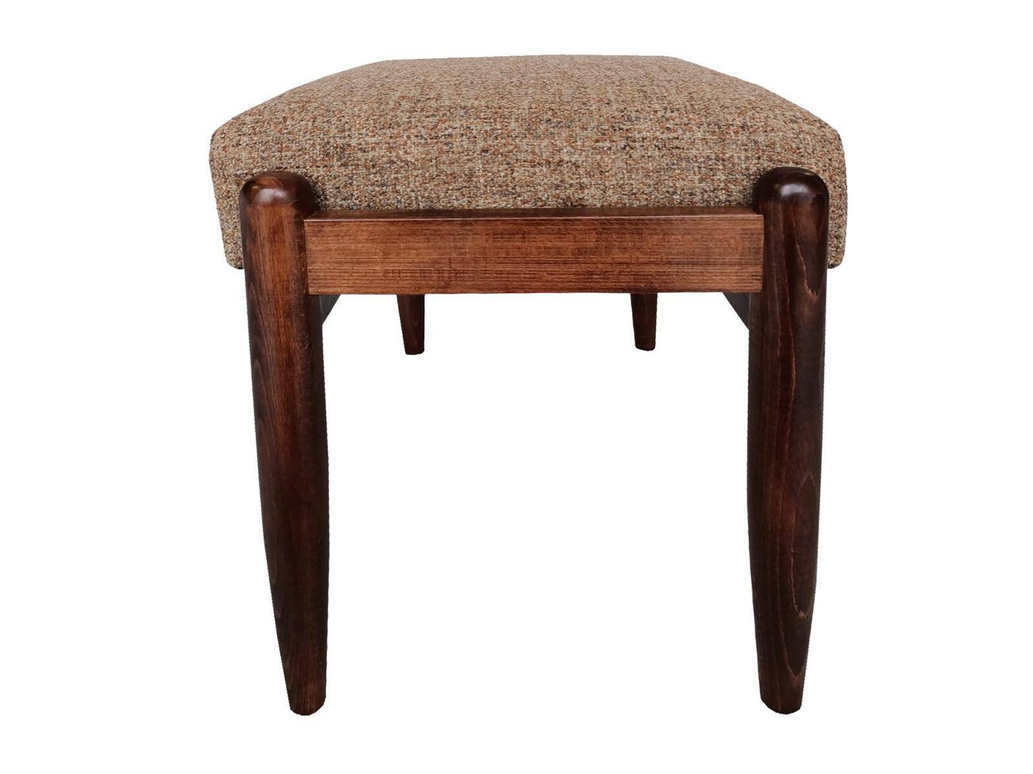 Set of two mixed beige vintage stools mid-century, Edmund Homa, Europe, 1960s
