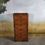Chiffonnier grande commode en noyer  XIX ème siècle