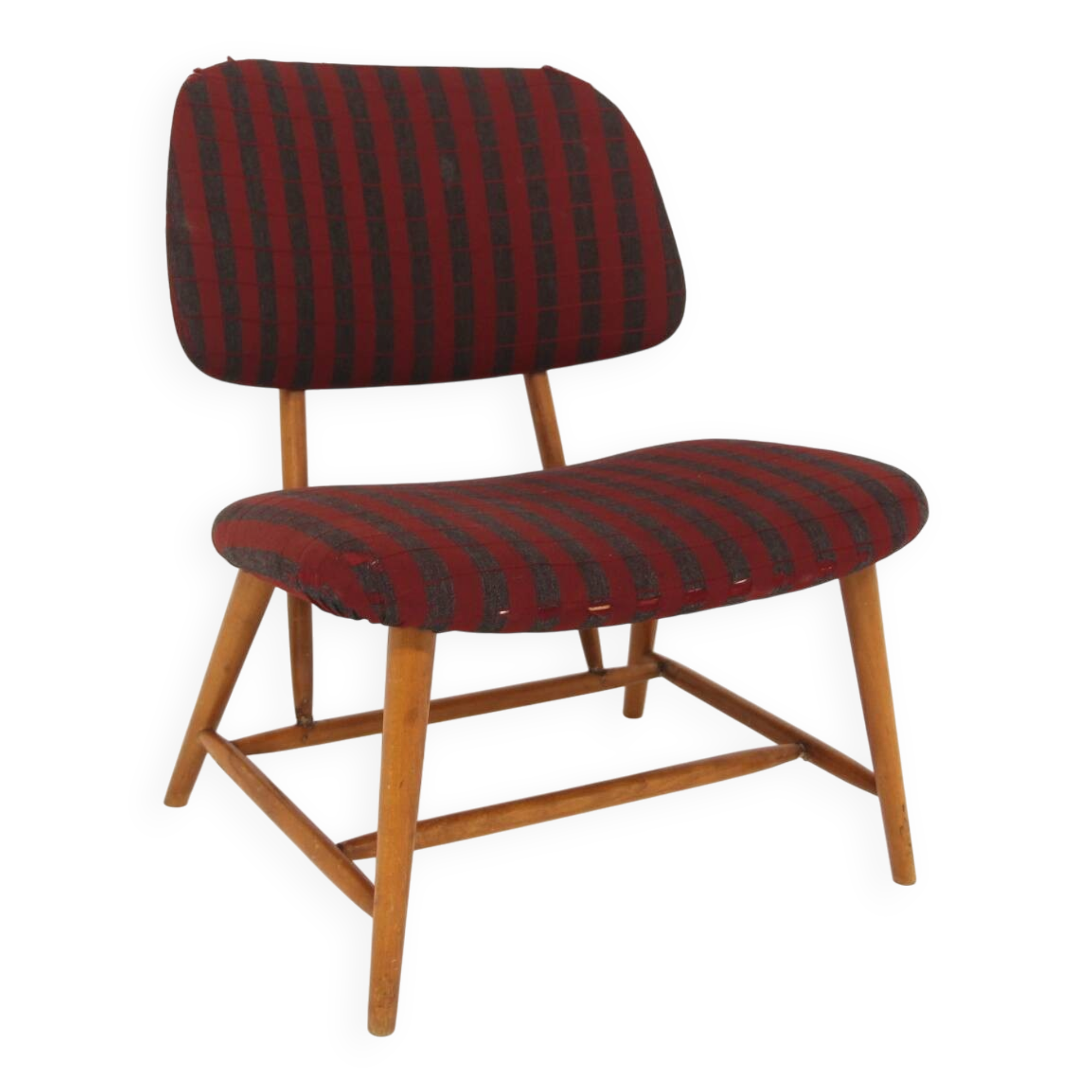 Scandinavian armchair in beech, "TeVe" Alf Svensson for Studia, Ljungs In