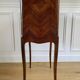 Antique marquetry bedside table – Louis XV style – 3 drawers