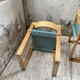 Set of 6 oak chairs with armrests Ate Van Apeldoorn
