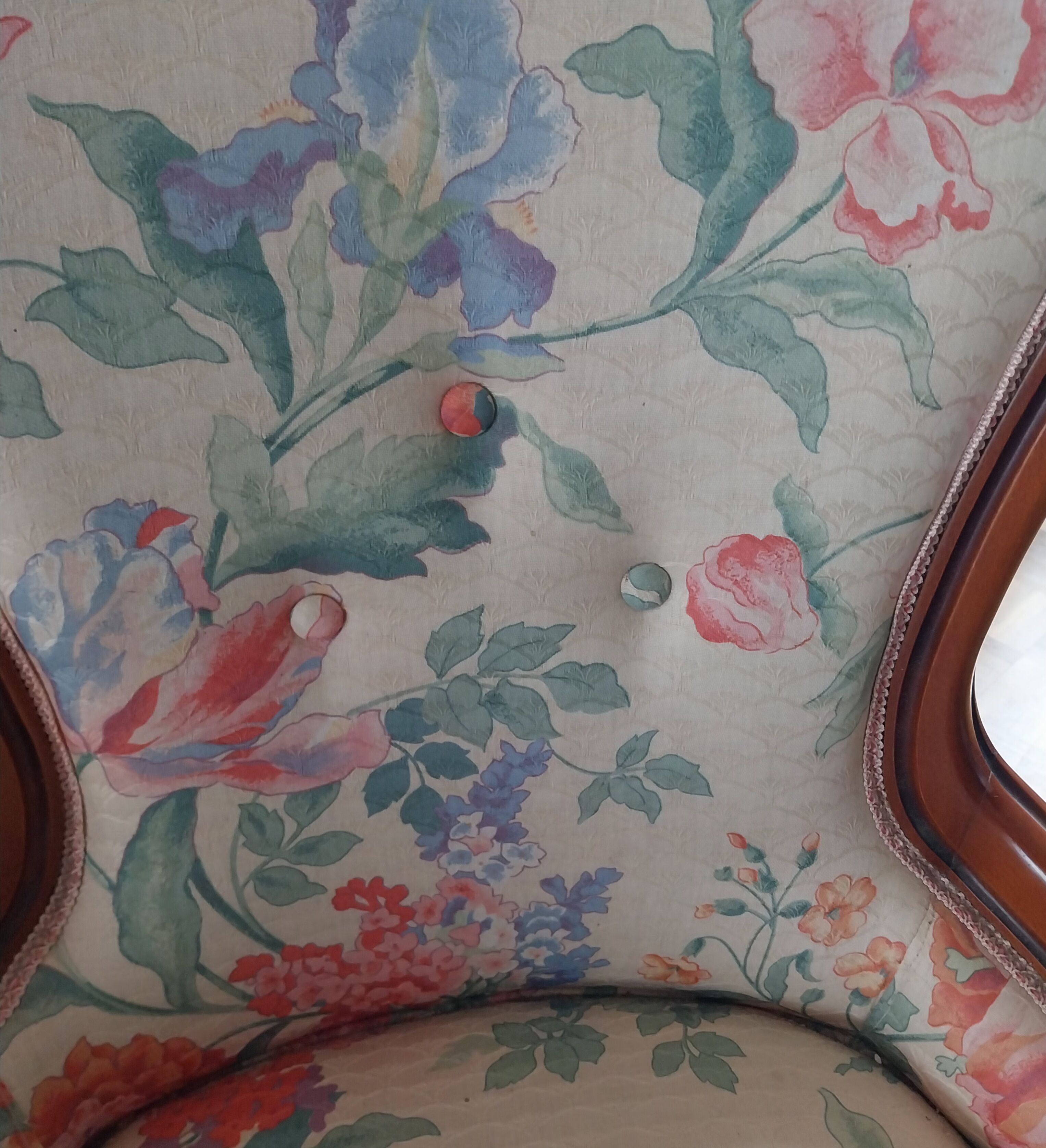 Pair of bergère armchairs