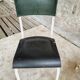 Set of vintage chairs stacking chairs green bakelite