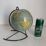 Vintage 1960 terrestrial globe by Girard Barrère - 23 cm