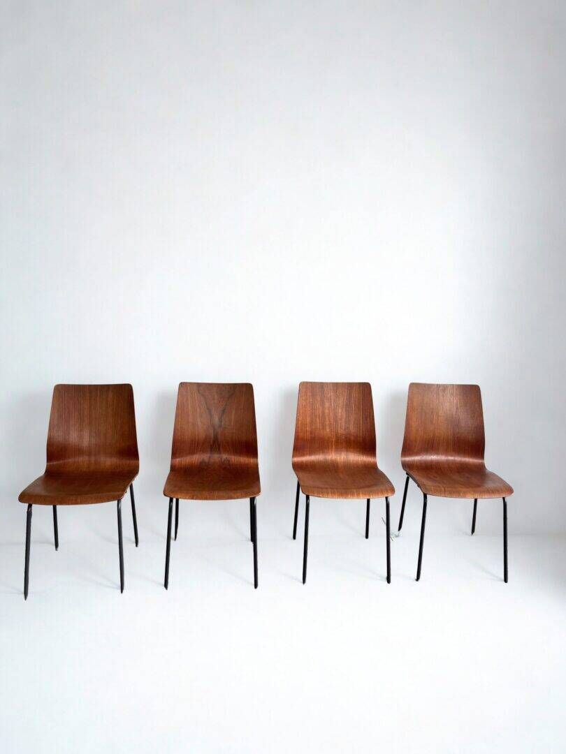 'Euroika' set of 4 chairs – Friso Kramer for Auping