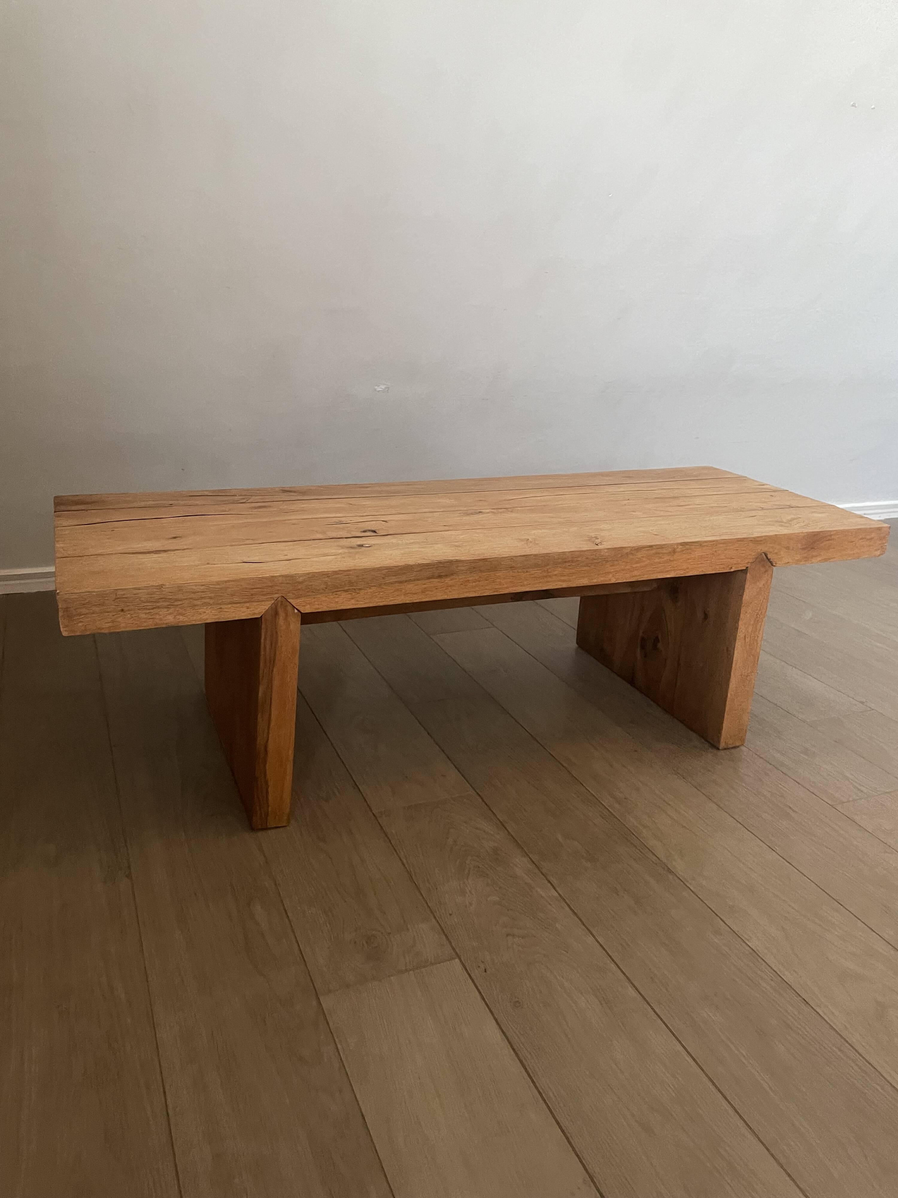 Coffee table in the style of Pierre Chapo.