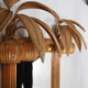 Illuminated rattan mirror 100x80cm