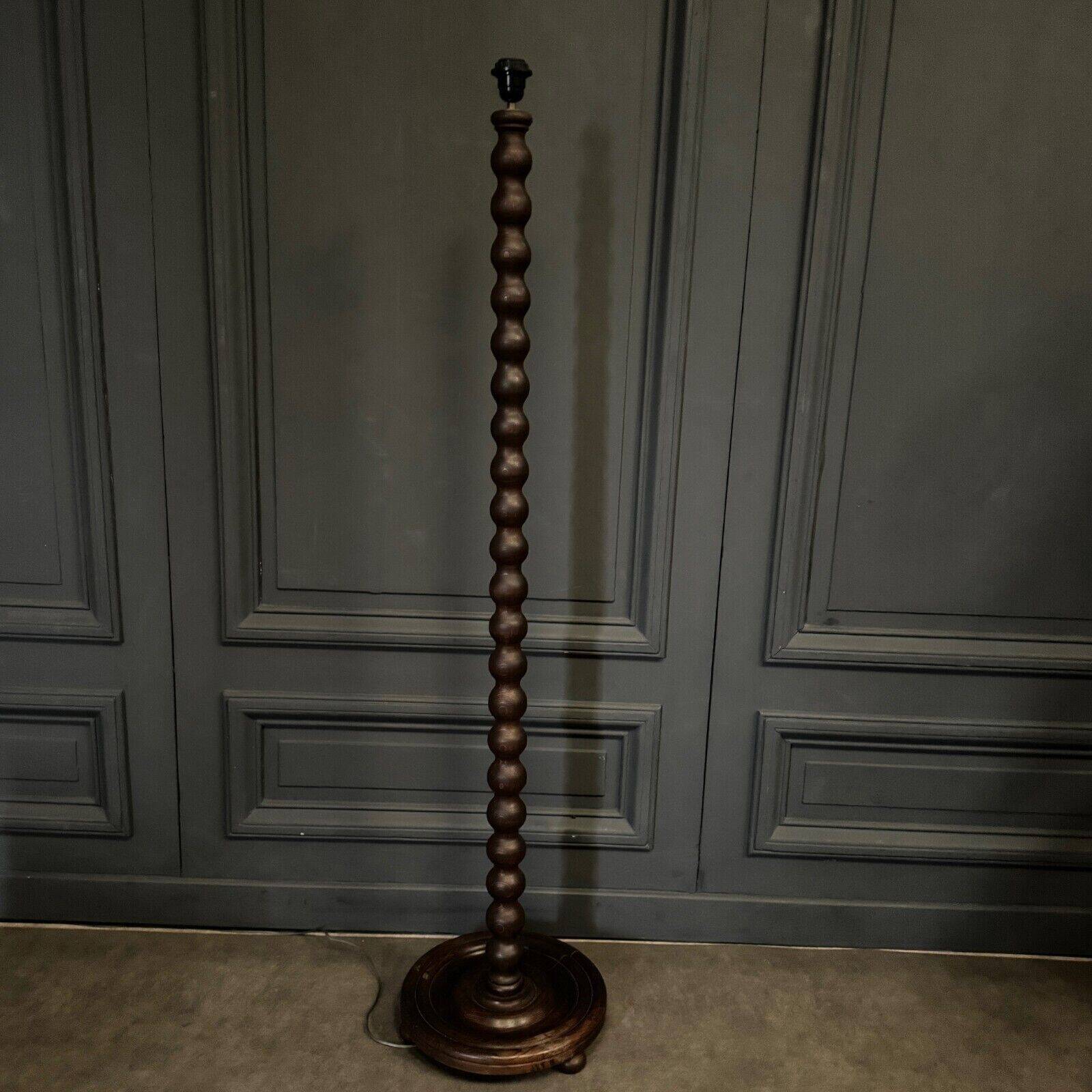 Floor lamp in the style of Charles Dudouyt 20th century turned wood