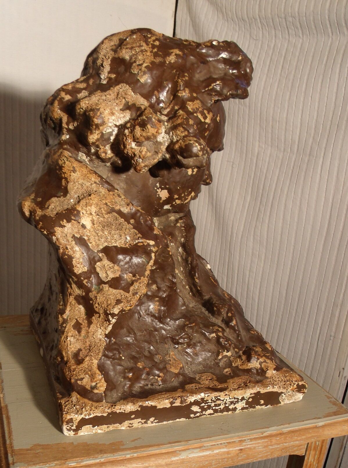 Beethoven's head in platter