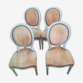 Louis XVI style medallion chairs