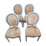 Louis XVI style medallion chairs