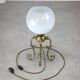 Mid-century Brass and Glass Table Lamp