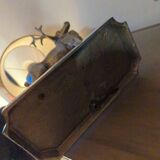 Vintage silvered bronze deer lamp