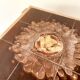 Table basse en bois clair et céramique émaillée 4 x 49,5 cm