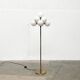 Lampadaire allemand en laiton de style Space Age du milieu du siècle par Kaiser Leuchten, années 1960