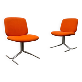 Ensemble de chaises Vintage allemandes Space Age Seat 150 par Herbert Hirche pour Mauser