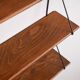 Set of minimalistic wooden shelving units