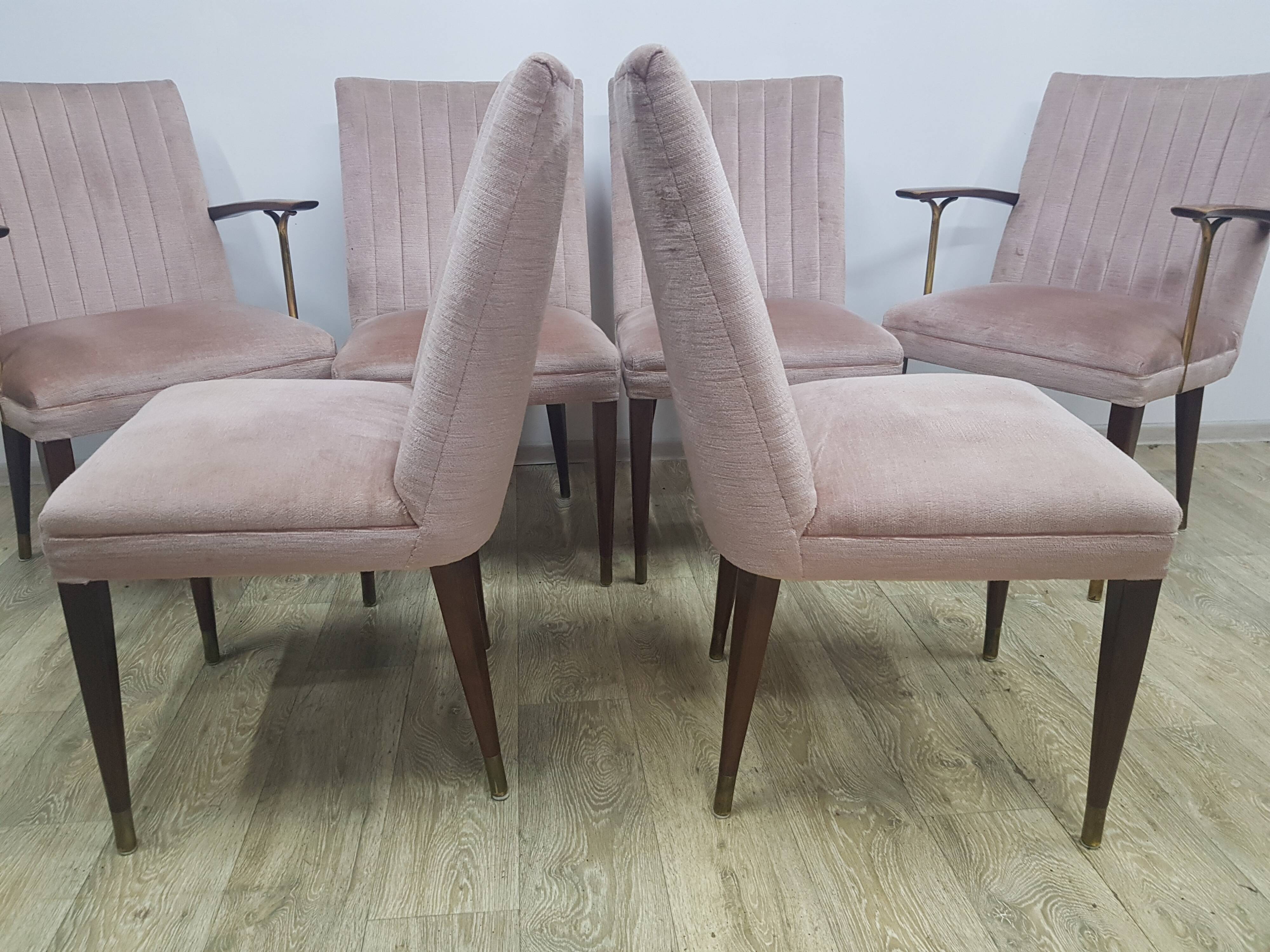 Mid-Century, Table and chair set, 1960s/70s.