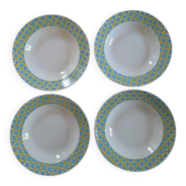 Assiettes creuses Digoin Sarreguemines