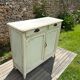Buffet parisien vintage patine blanche