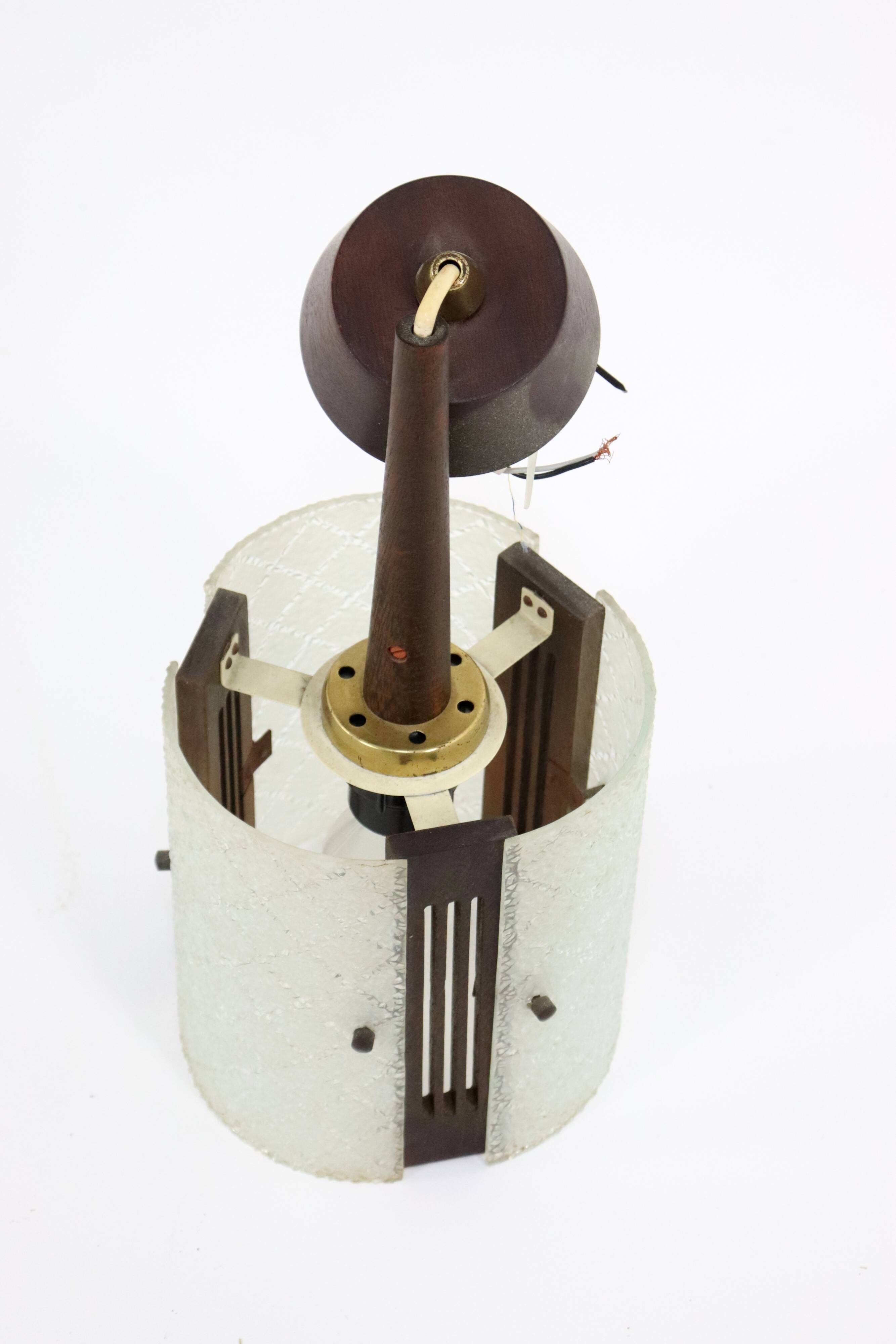 vintage  Glazen hanglamp 'Meerhoven'