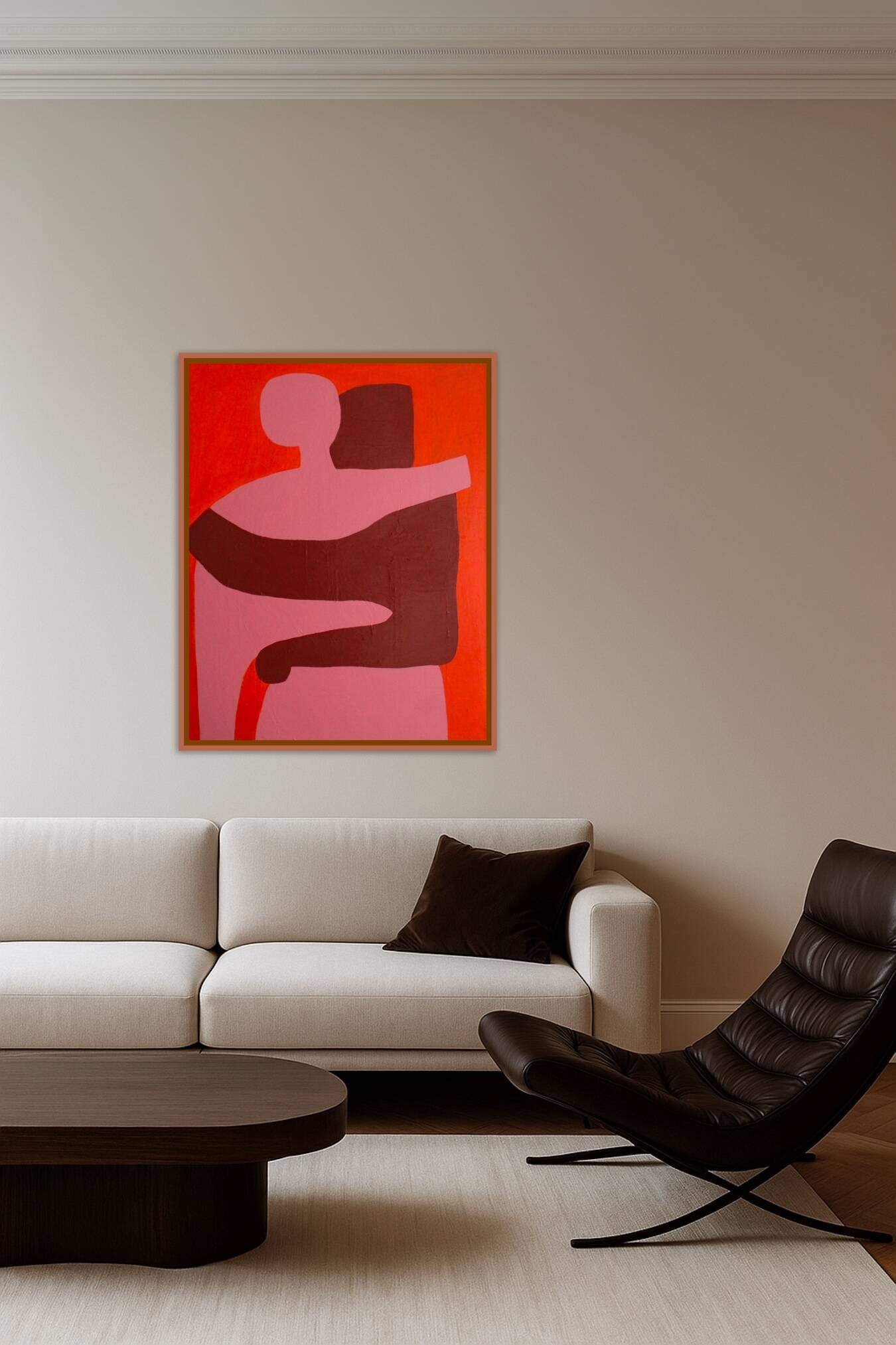Can I hold you, painting 100x81cm on canvas