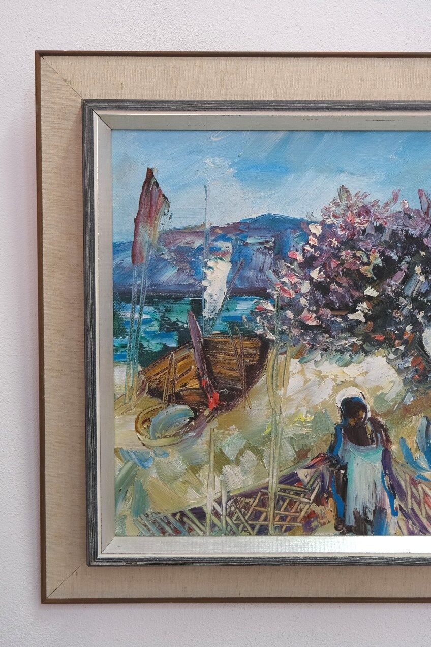 Eric Lo Ohlqvist (Eric Loo), Swedish Modern Painting, Oil on Canvas, 1960s