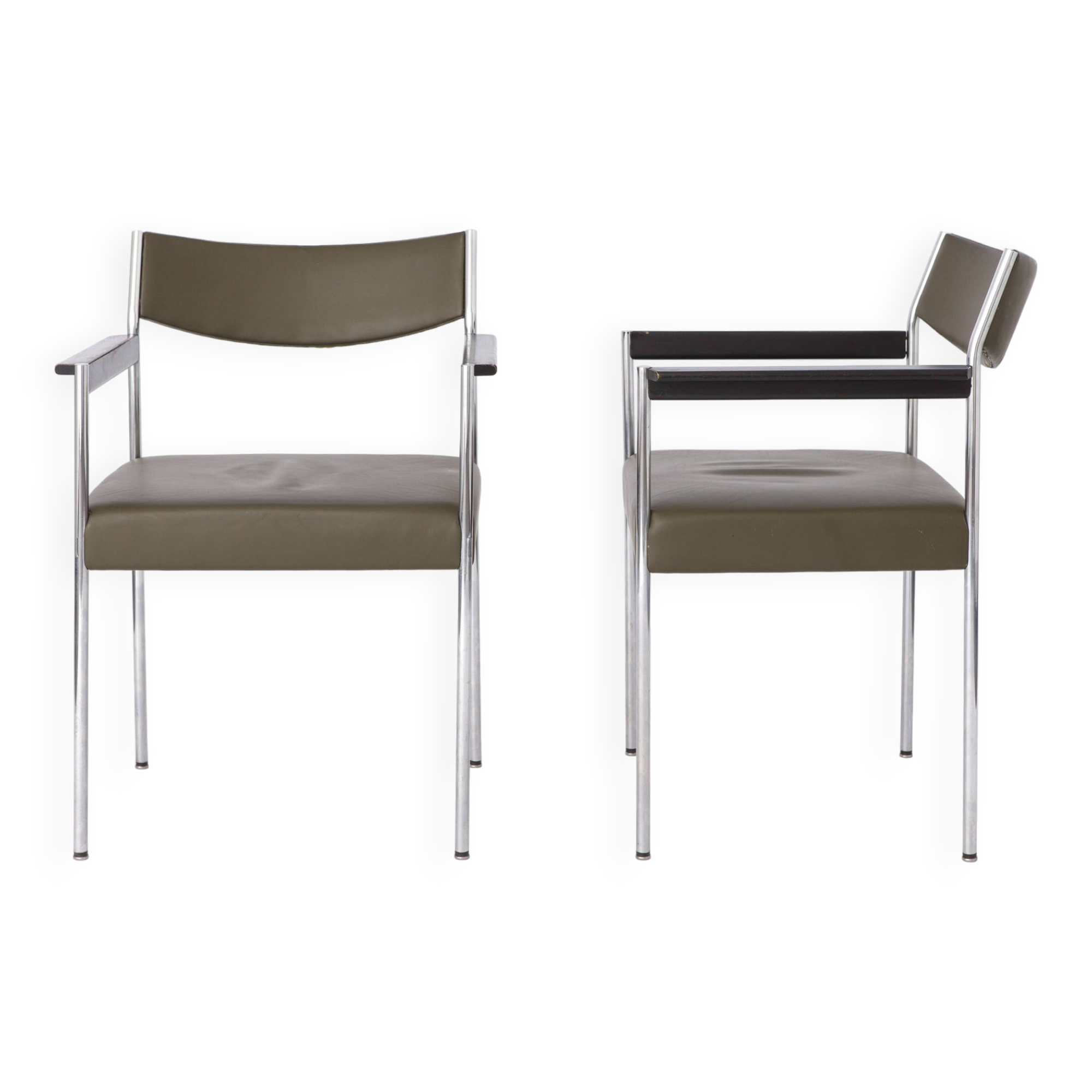 2 Fauteuils Vintage par Edlef Bandixen pour Kusch & Co, 1970, Allemagne