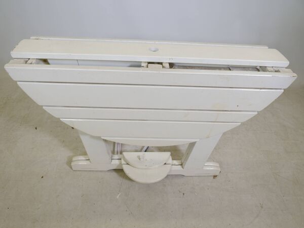 Table de jardin pliante vintage en bois par Triconfort Modèle Riviera, années 1970