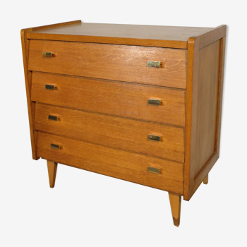 Year 70 oak chest of drawers