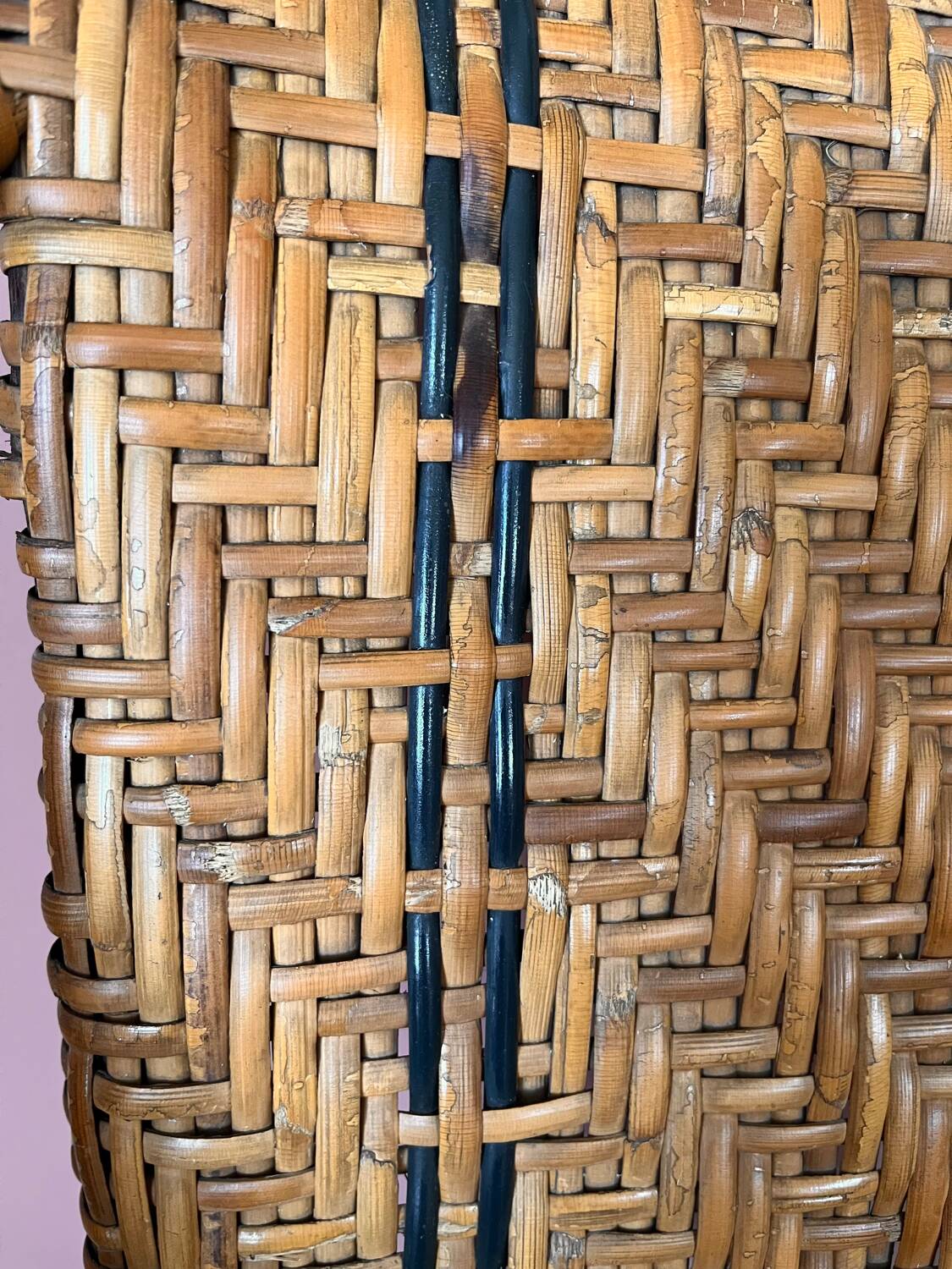 Vintage rattan armchair