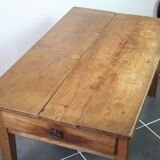Rustic farm house table with 2 1930 drawers