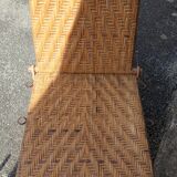Rattan garden deckchair half XXth
