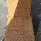 Rattan garden deckchair half XXth
