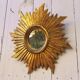 Miroir soleil en bois doré décoration vintage