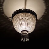 Ceiling light trash pearls and Crystal pendants