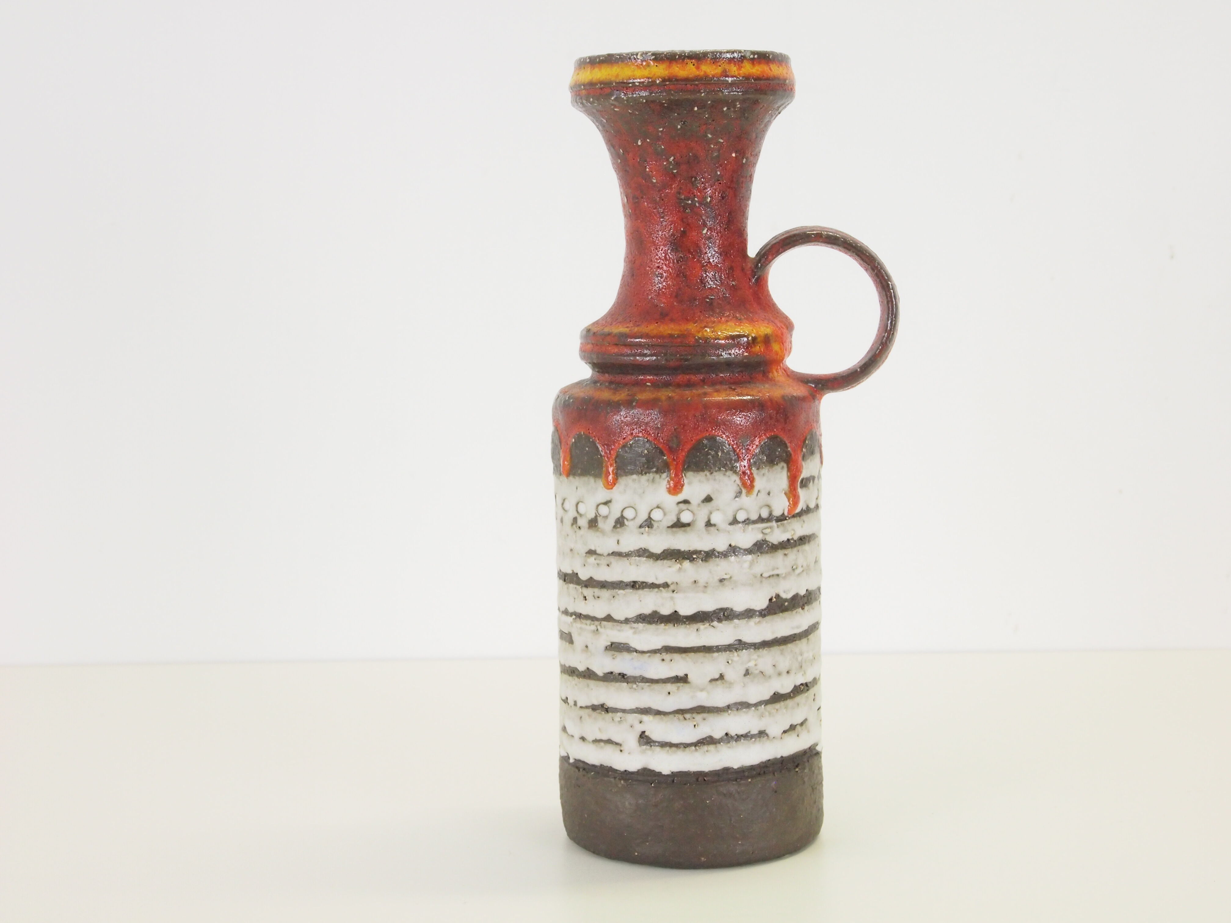 Set of 2 vintage mid century ceramic vases