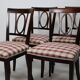 Chaise classique 1960 suède