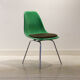Lot de 2 chaises avec galette Kelly Green Eames