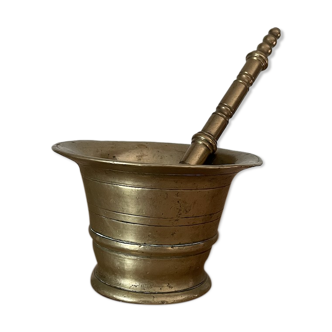 Brass mortar and pestle
