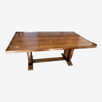 Solid wood table art deco