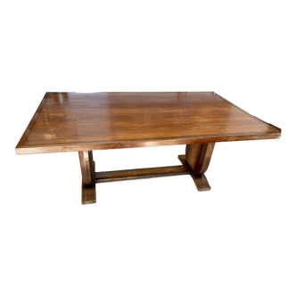 Art deco solid wood table