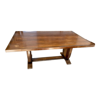 Solid wood table art deco