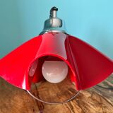 Ceiling pendant lamp / vintage and retro ceiling lamp / 1970s / red colour