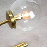 Large Italian Mid-century Brass Wall or Ceiling Lamp, 60s