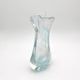 Vase Sculpture Murano Zanfirico Filigree Sommerso Blue Pink White