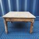 Raw wood coffee table